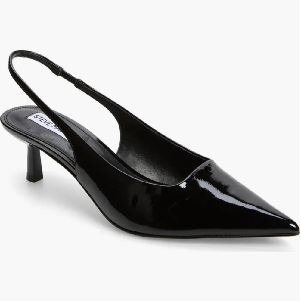 Steve Madden Black Slingback Heels